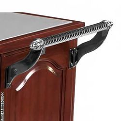 Forbes Industries 6007-PS Roped Cart Handle - Chrome Plated, Silver