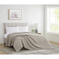 Heritage Cotton Waffle Blanket by Cannon in Khaki (Size TWIN)