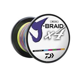 Daiwa J-Braid 4X Braided Line w/ Bulk Spool 3300yds 40lb Multi-Color JB4U40-3300MU