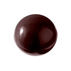 Matfer Bourgeat 380154 Half Sphere Chocolate Mold w / 6 Sections - Polycarbonate, Transparent