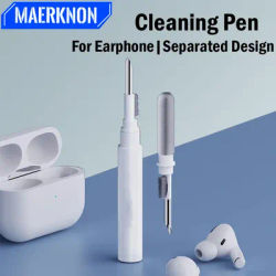 Kit de nettoyage sans fil Bluetooth durable pour écouteurs, brosse de nettoyage pour AirPods, Samsung, Xiaomi, écouteurs, sauna, téléphone, livres, stylo