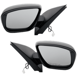 2022 Nissan Frontier Driver and Passenger Side Mirrors, Power, Non-Heated, Manual Folding, Paintable, For Models without Side View Camera, SV/PRO-X/PRO-4X