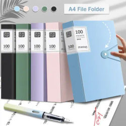 Large Capacity Diy File Folder Multifunctional Waterproof Document Organizer Dustproof Desktop Storage Document Holder Contract