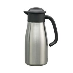 Service Ideas 700NK-N 7/10 liter Vacuum Carafe w/ Twist Top & Stainless Liner - Brushed Stainless, Silver