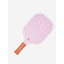 J.McLaughlin J.McL x Tangerine Pickleball Paddle in Honeycomb White/Pink | Leather