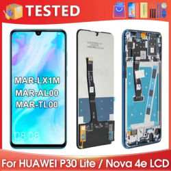 6.15''For HUAWEI P30 Lite Tested For Nova 4E MAR-LX1 AL00 LX2 LX3 LX1A LCD Display Touch Screen Digitizer Assembly Replacement