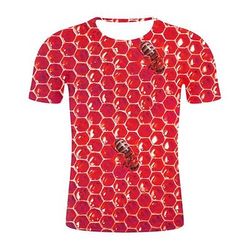 Da ragazzo 3D Color Block 3D Print maglietta Manica corta Stampa 3D Estate Sportivo Streetwear Essenziale Poliestere Rayon Bambino 3-12 anni Esterno Giornaliero Al coperto