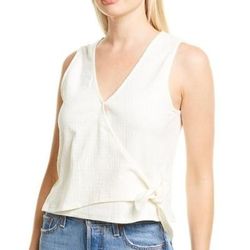 Madewell Tops | Madewell Nwt Wrap-Tie Knit Tank White Women's Xxl | Color: White | Size: Xxl