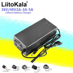 LiitoKala 48V 36V 13S 10S 2A 3A 5A Lithium-ion Battery Pack Charger Universal 42V 54.6V 5A AC DC Power Supply Adapter