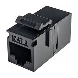 Simply45 Cat6 UTP RJ45 Keystone Coupler (Black, 25-Pack) S45-3260B-25