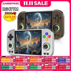 ANBERNIC RG 477M Retro Handheld Game Console 4.7" LTPS In-Cell Screen Dimensity 8300 Android Video Game Player AI Assistant FOTA