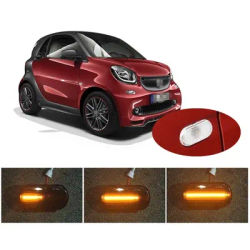 Indicatore LED dinamico segnale di posizione laterale adatto per Smart Fortwo Coupe Cabriolet 453