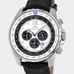 Porsamo Bleu Martin Men's Chronograph Watch - 353AMAL - Black - 46MM