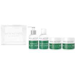 Skin Actives Scientific CBD Bundle - Nourishing Skin CBD Serum, Workout Relief CBD Cream, Sensitive Skin CBD Cream, Skin Soothing CBD Cream