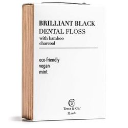 Terra & Co. Brilliant Black Dental Floss - White