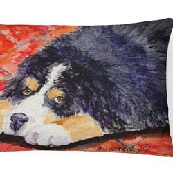 Caroline's Treasures 12 in x 16 in Outdoor Throw Pillow Bernese Mountain Dog Canvas Fabric Decorative Pillow