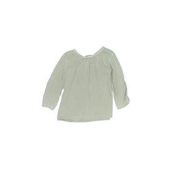 Neige Short Sleeve T-Shirt: Green Tops - Kids Girl's Size 4