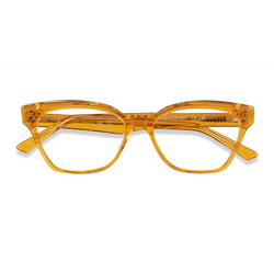 Female s horn Crystal Yellow Acetate Prescription eyeglasses - Eyebuydirect s Layla