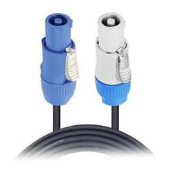 ProX 14 AWG High-Performance powerCON-Type Grey Male to Blue Male Cable (25') XC-PWC14-25