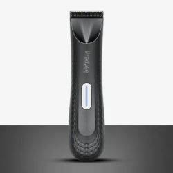 Electric Trimmer for Men's Groin Hair: Versatile Body Groomer and Waterproof Pubic Hair Trimmer with Replaceable Ceramic Blade