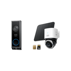 eufy 4G LTE Cam S330 + Video Doorbell E340 (Battery Powered)