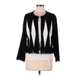 Marble Cardigan Sweater: Black - Women's Size Medium