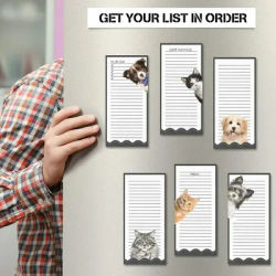 New Fridge Magnetic Memo Pad To Do List lista della spesa drogheria Sticker Message Planner blocco