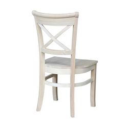 Set of Two Charlotte X-Back Chairs - Whitewood C-31P