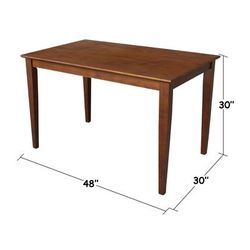 Solid Wood Top Table - Whitewood K581-3048-30S