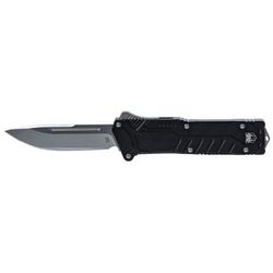 CobraTec Knives Special Forces OTF Automatic Folding Knives 3.25in D2 Steel Drop Non-Serrated Black Handle BLKSFDNS