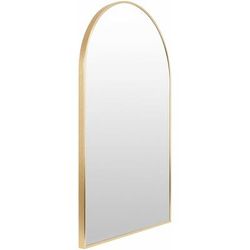 Purullena 35"H x 24"W x 1"D Modern Gold Accent Mirror - Boutique Rugs