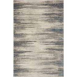 Furie Stripe Area Rug by Mohawk Home in Light Grey (Size 2' X 10')