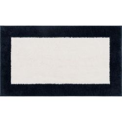 Wide Width Counterpoint Bath Rug by Mohawk Home in Indigo White (Size 17" W 24" L)