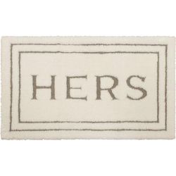 Wide Width Hers Bath Rug by Mohawk Home in Flint (Size 20" W 34" L)