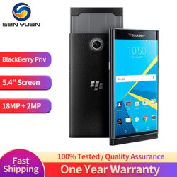 BlackBerry Priv Unlocked Original Mobile Cell Phone 5.4' AMOLED Cellphone 3GB RAM 32GB ROM 18MP Camera Slider Smartphone Android