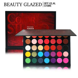 BEAUTY GLAZED Palette Eyeshadow 35 Colors Matte / Shimmer Natural Smokey Glitter Eyeshadow Make Up