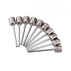 Sport Ball Needle Inflating Pump For Football Basketball Soccer Inflatable Air Valve Adaptor Stainless Steel Pump Pin
