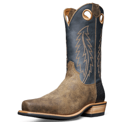 Tecovas Men's The Parker Boots, 7 Shaft, Sand/Navy, Roughout, 4 Heel, 10 D