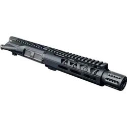 Moriarti Upper Receiver Stripped AR-15 .300 Blackout 10.5 inch Barrel Medium Profile Pistol Length 1x7 Twist 5/8X24 Thread M-LOK Handguard Mini Shroud