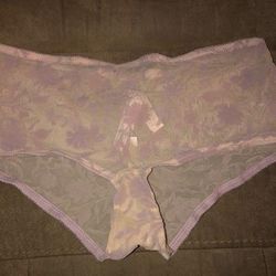 Victoria's Secret Intimates & Sleepwear | Nwt Vs Mesh Shortie With Velvet | Color: Purple | Size: S