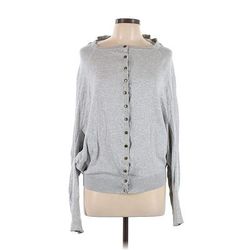 Cardigan Sweater: Gray - Women's Size Large