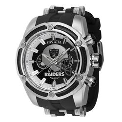 Invicta NFL Las Vegas Raiders Men's Watch - 52mm Black Steel (ZG-41903)