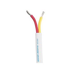 Ancor Safety Duplex Cable - 6/2 AWG - Red/Yellow - Flat - 50' 123705