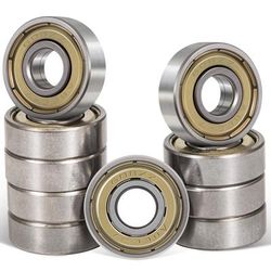 TEMU 10pcs 608zz Ball Bearings (8x22x7mm) Bearing Steel And Sealed Deep Ball Bearings For Carriage Bags, Skateboards, Inline Skates