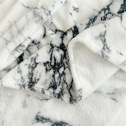 TEMU A Marble Patterned Blanket For Occasions Year's, Chinese New Year, Valentine's Day, Day, And Back To School.