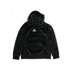 Adidas Pullover Hoodie: Black Tops - Kids Girl's Size 16