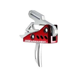 Rise Armament RA-535 Advanced-Performance Trigger Red/Silver RA-535-SLVR