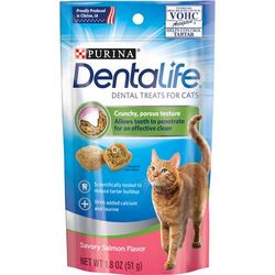 Savory Salmon Flavor Cat Dental Treats, 1.8 oz.