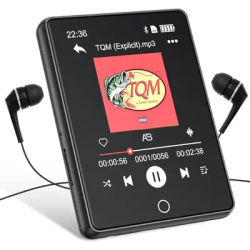 Lecteur MP3 avec écouteurs pour enfants lecteur de musique avec haut-parleur écran tactile 5.0
