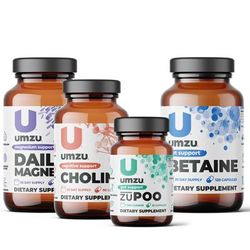 Cleanse Bundle: Choline, Zupoo, Daily Magnesium & Betain Hcl by UMZU | 25.79 oz